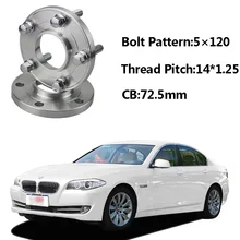 2 шт. 5x120 72.5CB Centric Колеса Spacer концентраторы M14* 1,25 болты для BMW F10 F11 F12 F02 F03 F26 F01 F30 F13 F21 F33 F25 F20 F15