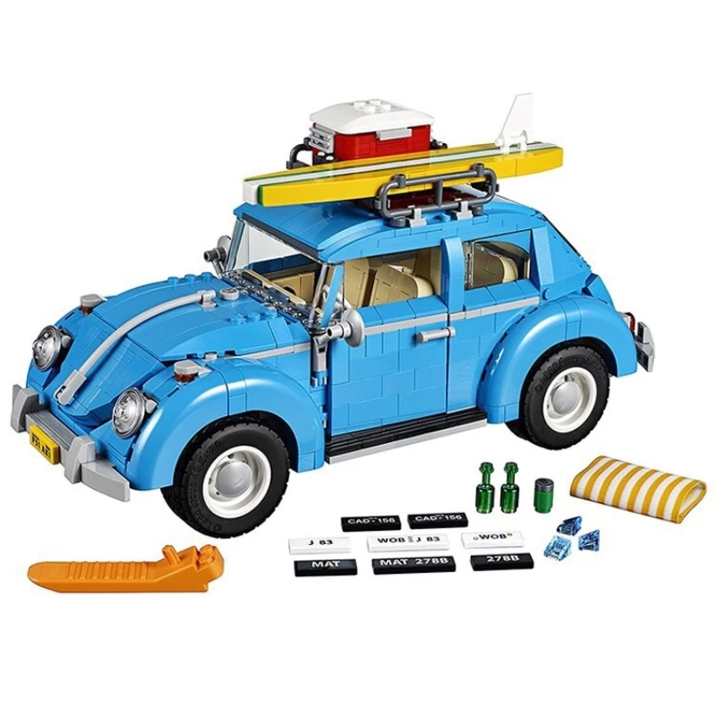 

LEPIN 21003 1193Pcs Volkswagen Beetle Model Building Kit Brick Educational building blocks toys Compatible 10252 Birthday Gift