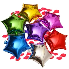 ФОТО 5pc18 inch helium balloons five-pointed star shape balloon wedding room party decor valentine's day supplies 12 color options