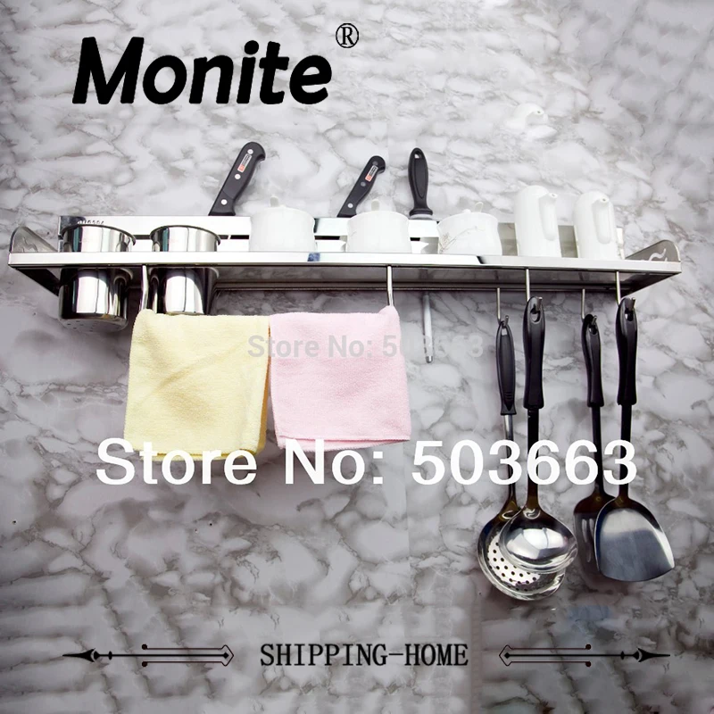 

Good Multi-function Stainless Steel Kitchen Shelf Kitchen Rack Cooking Utensil Tools Hook kitchen Holder Storage Tree MF-759