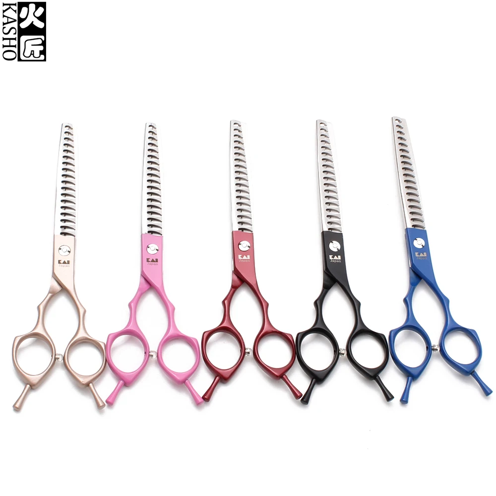 

6.5In. KASHO 440C Cats Grooming Kit Straight Shears Thinning Scissors Animal Shears Professional Pets Scissors Dogs Shears H9029