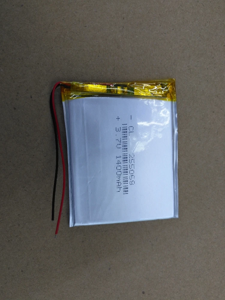 Пакет 3 7 V полимерная литиевая батарея 255068 1400mAh планшет мобильный источник