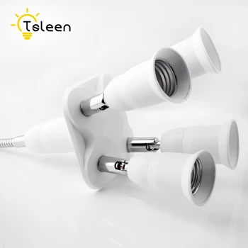 

Multi Type 220V 110V E27 Desk Lamp Clip Holder Table Light Clip Base With ON/OFF Switch 1.6m Cable Flexible Universal Turning