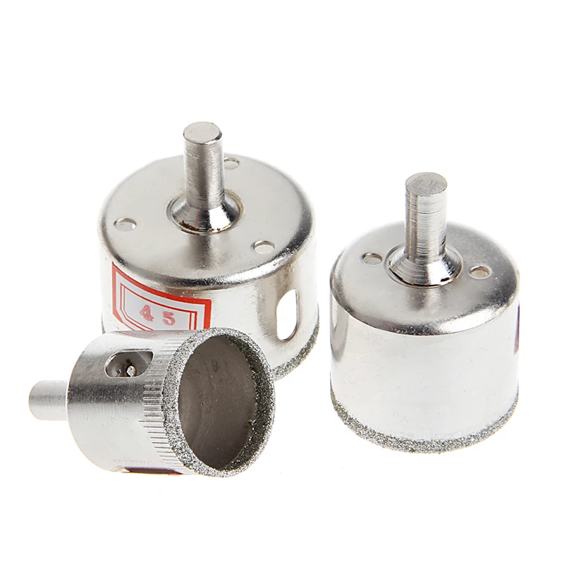 3Pcs 28/38/45mm Diamond Coated Core Saw Hole Drill Set For Glass Marble Tiles | Инструменты