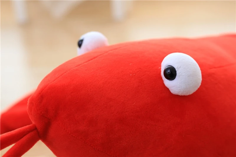 80cm big simulation animal lobster plush toy big stuffed cartoon  red crayfish doll pillow for kids gift 31inch DY50172(11)