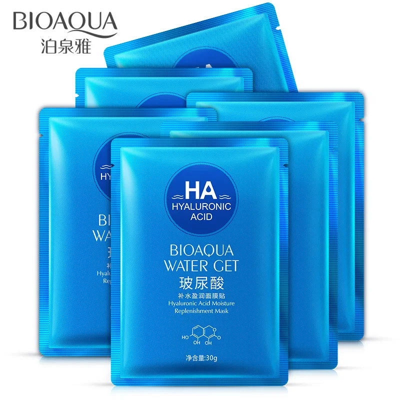 BIOAQUA 1 шт. Гиалуроновая кислота глубокое увлажнение маска для лица Анти Старение