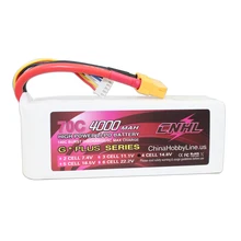 CNHL G + PLUS LI-PO 4000 mAh 14.8 V 70C (Max 140C) 4S Lipo Batería para RC manía con el envío libre