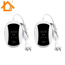 Беспроводной 433 МГц детектор утечки природного газа для домашняя сигнализация датчик безопасности 2pce