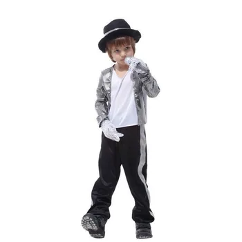 

Kids Silver Superstar Medium Michael Jackson Fancy Dress Costume Childs Jack