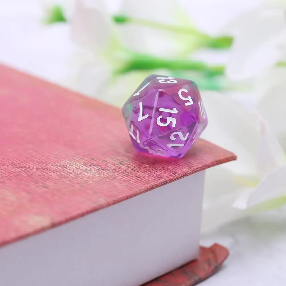 7 шт. прозрачные игральные кости D4 D6 D8 D10 D12 D20 для ролевых игр|Кубики| |