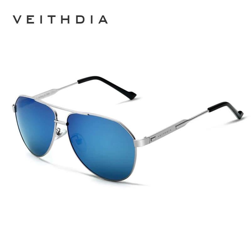 Kopen VEITHDIA Brand Designer mannen Zonnebril Gepolariseerde Spiegel Lens Grote Oversize Eyewear Accessoires Zonnebril Voor Mannen Vrouwen 3562