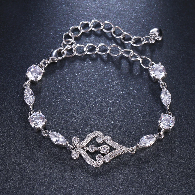 Emmaya браслеты и браслеты дизайн браслет Мода AAA кубический циркон регулируемые браслеты ювелирные изделия для женщин подарок
