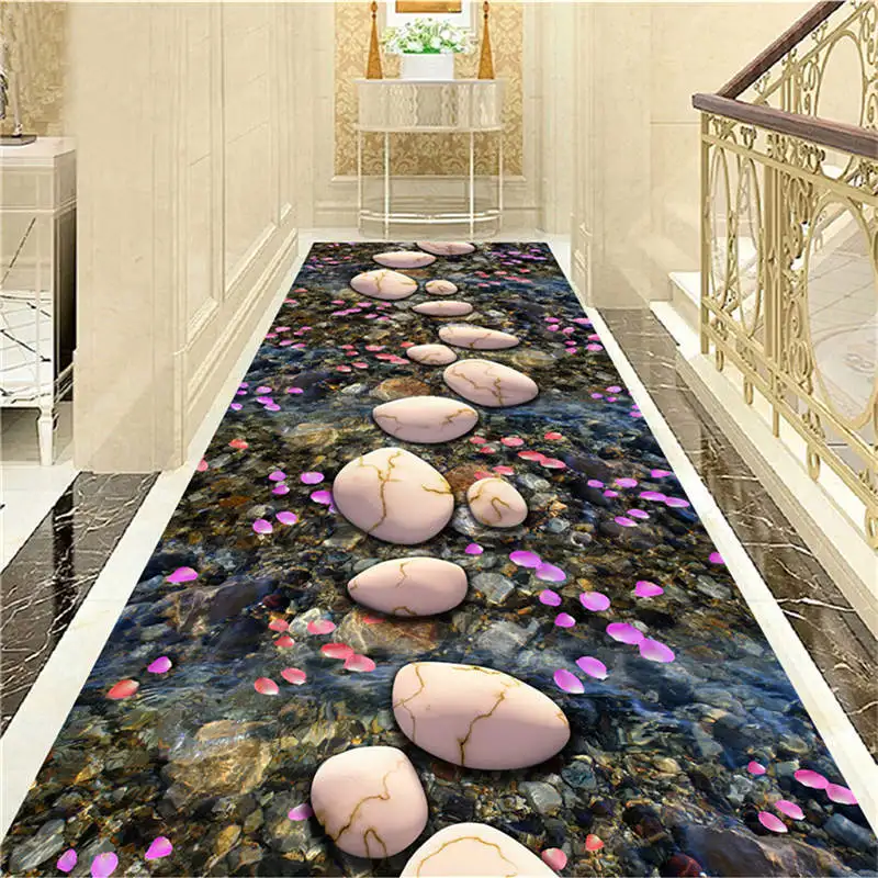 Креативный коврик 3D печать растения Цветок коврики для прихожей для гостиной спальни коврики для коридора кухня Противоскользящие коврики - Цвет: WGL-616