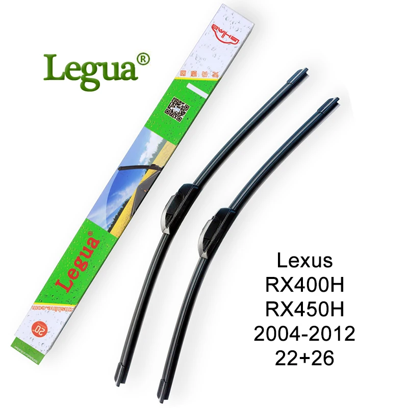 Legua car Windscreen Wipers blade for Lexus RX400H RX450H 2004-2012 22&quot+26&quot wiper rubber Frameless soft windshield | Автомобили и