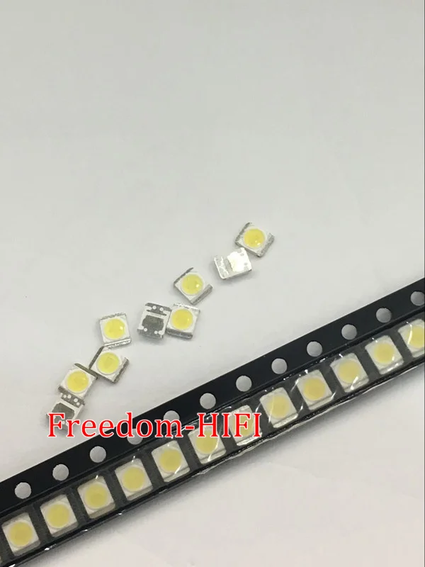 100 шт./лот 3528 2835 3V SMD светодиодный 1 ватт LG холодный белый 100LM для телевидения светодиодный Подсветка