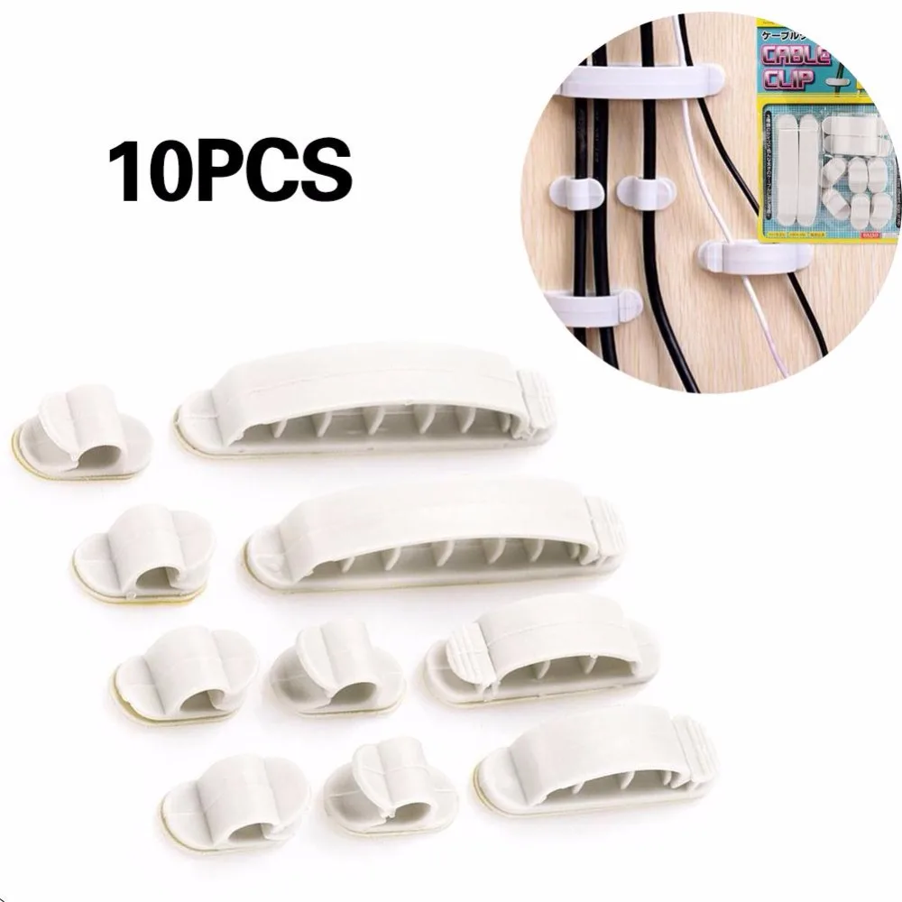 10psc Data Cable Holder Cable Winder Earphone Multi purpose Organizer