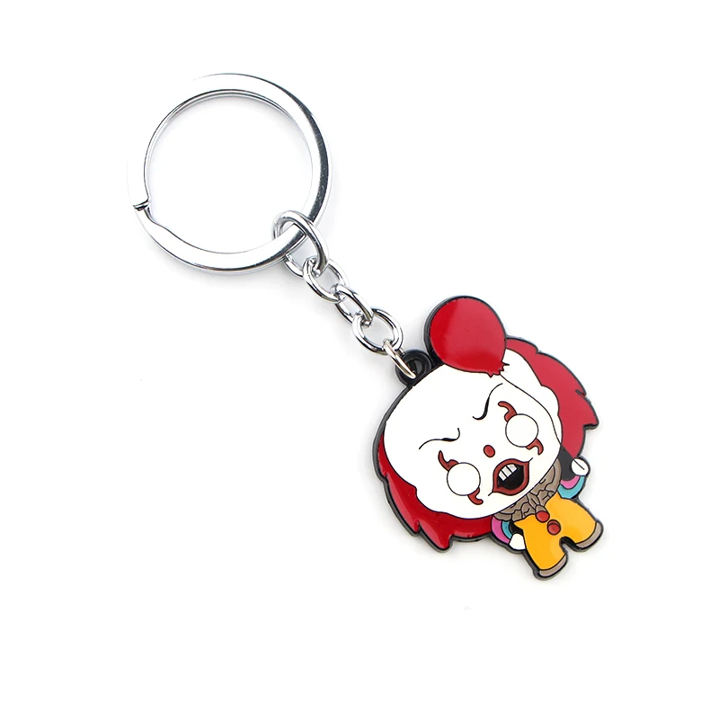 P3879 Dongmanli Stephen King's It Key Holder Милая эмалированная металлическая подвеска автомобильный брелок для ключей подарки