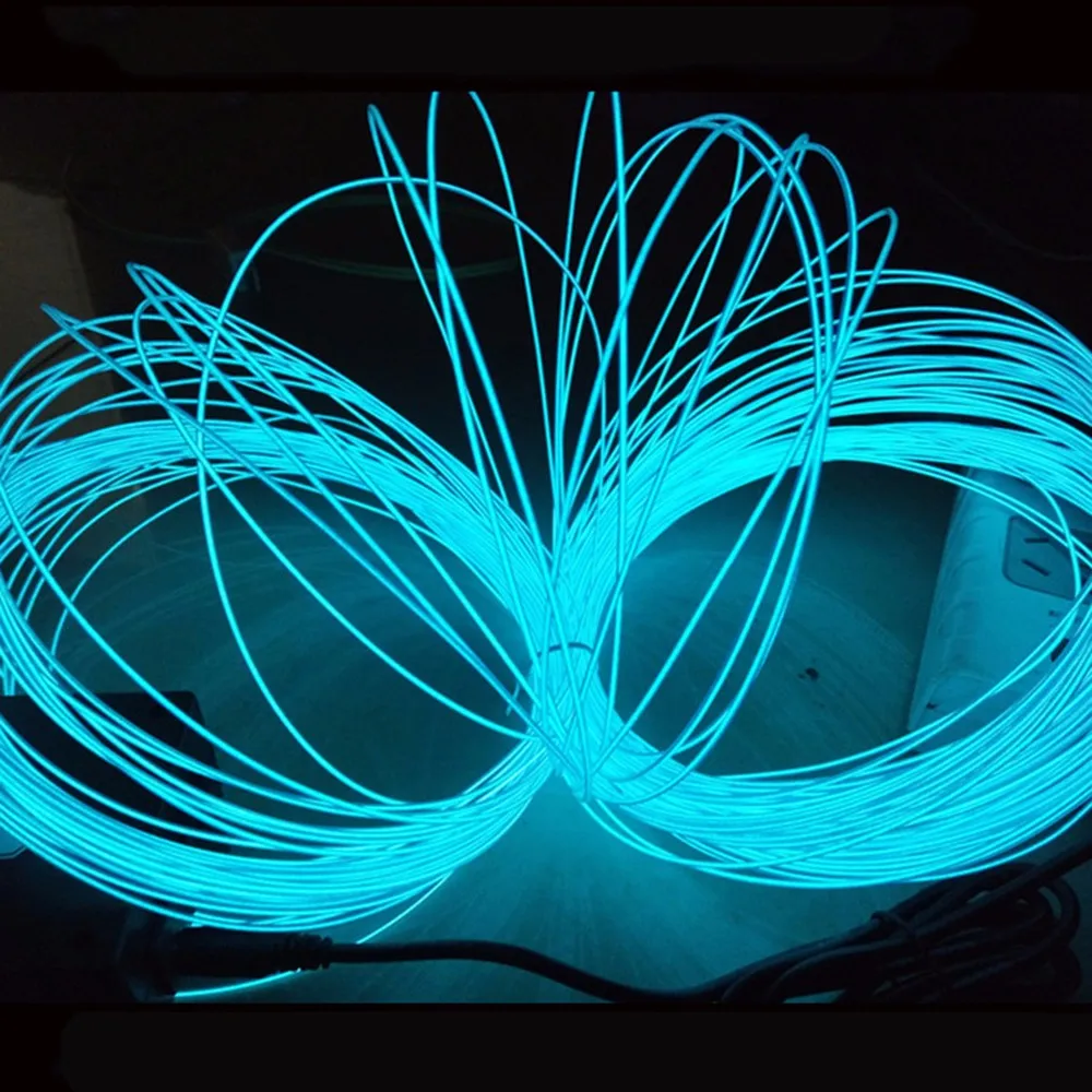 1 м/3 м/5 м 3В гибкий неоновый светильник светящийся EL провод веревка лента кабель полоса светодиодный неоновый свет Обувь Одежда автомобиль водонепроницаемый светодиодный