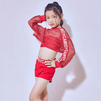 

Girls Jazz Dance Costumes Children Hip-hop Modern Dance Costume Fashion Street Dancewear for Kids Performance Clothes Sets