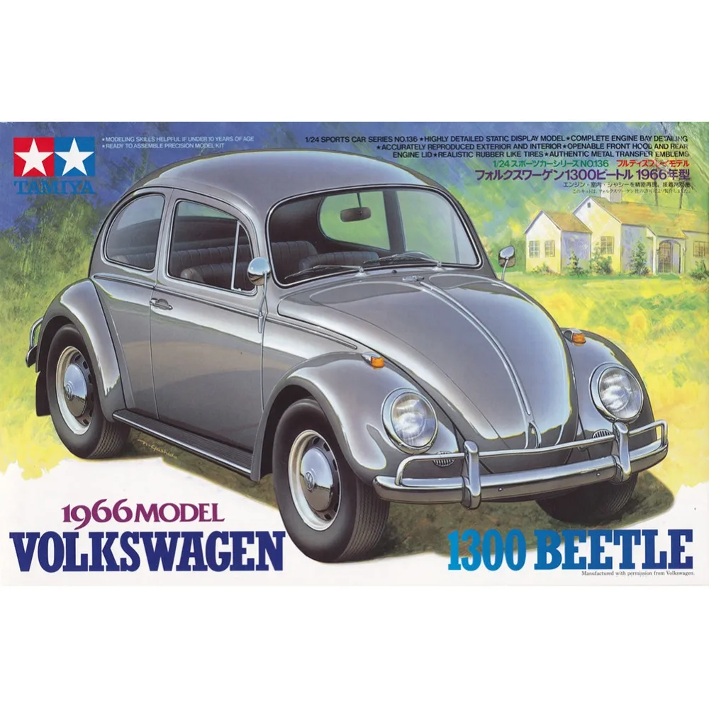 Модель 1/24 TAMIYA 24136 Volkswagen Beetle 1300 saloon 1966 hobby | Игрушки и хобби