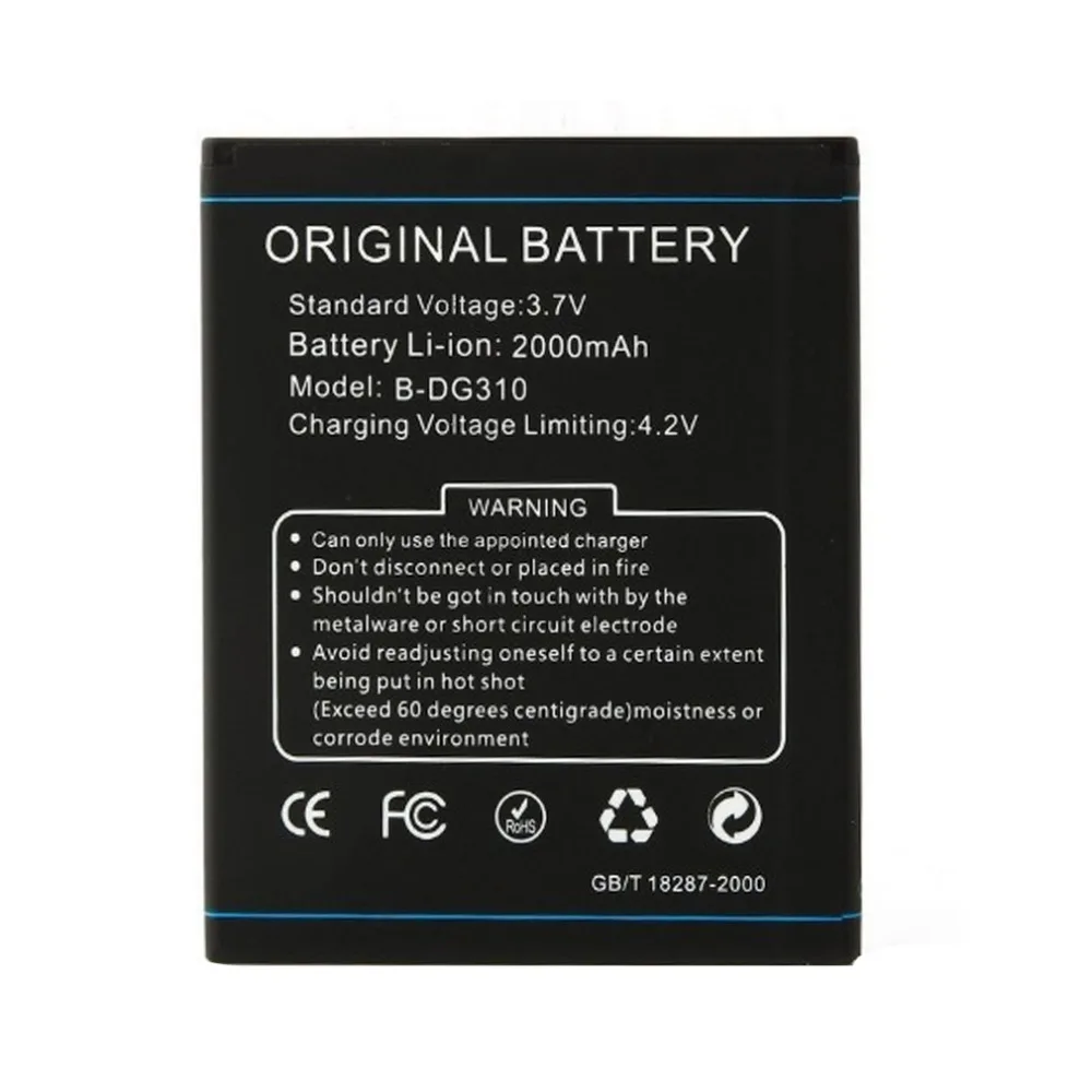 DG310 батарея 2000mAh 3 7 V Для Doogee батарея|battery for doogee|dg310 batterybattery doogee dg310 |