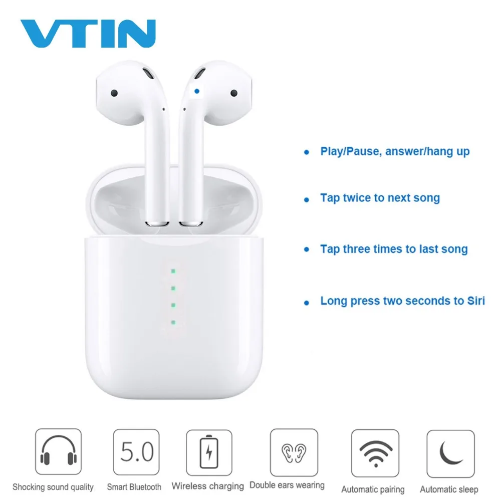

i10 Wireless TWS Earphones Bluetooth 5.0 Earbuds Touch Control Headphones Wireless Charging Air Pods For iPhone XS/X/8/7 Xiaomi