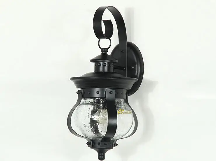 

Outdoor American country garden outdoor patio lamp wall lamp waterproof characteristic iron wall lamps Wall Lamps FG231