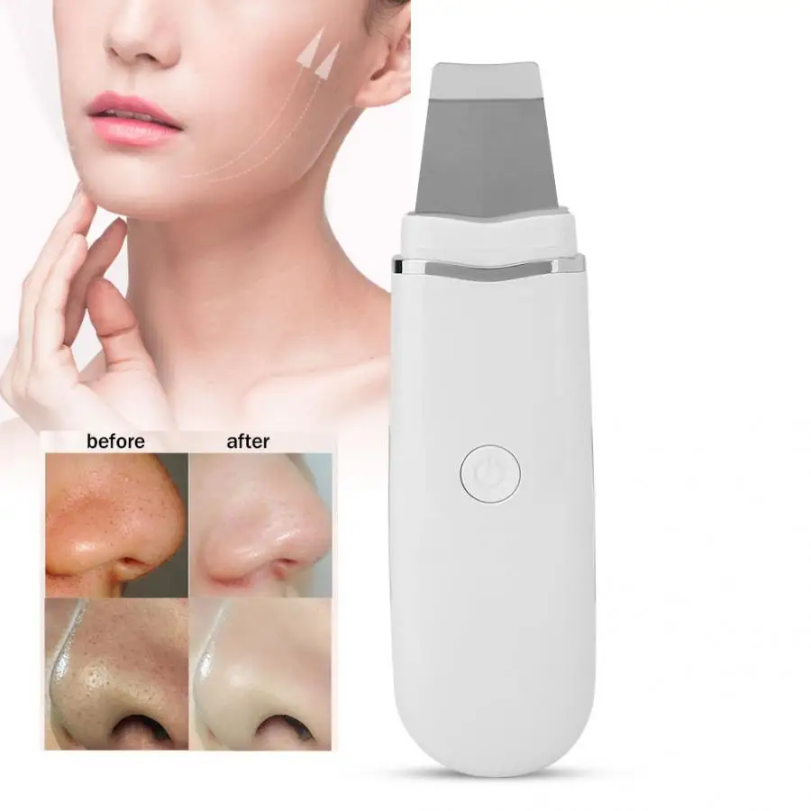 

Ultrasonic EMS Facial Skin Scrubber Exfoliating Blackhead Removal Skin Rejuvenation Cleaner Lifting Firming Wrinkle Removal Tool