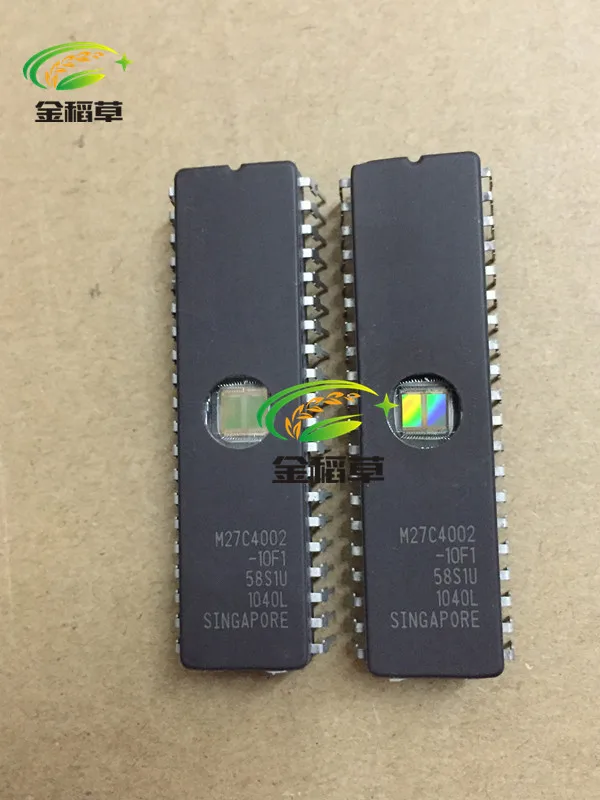 10 Piezas De EPROM M27C4002-10F1 DIP-40 - Reacondicionadas, Marca ST, Para Reparación O Reciclaje Electrónico