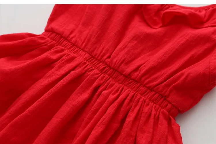2018 Summer 2 3 4 6 8 10 Years Birthday Children Red Blue Backless Princess Elegant Bow Kids Party Dance Prom Dress For Girls (19)