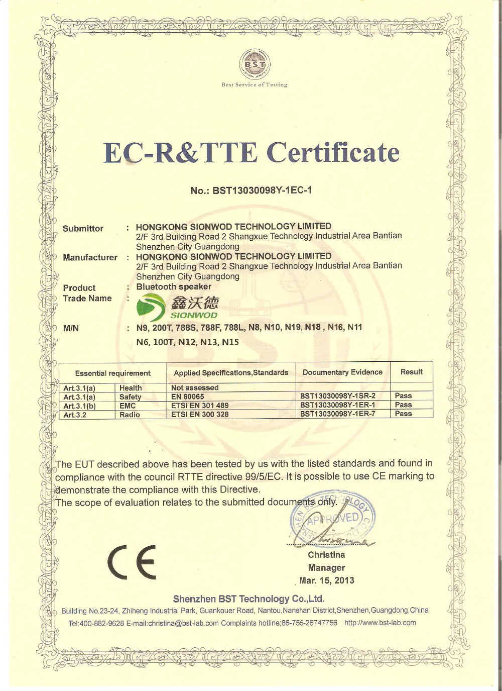 CE
