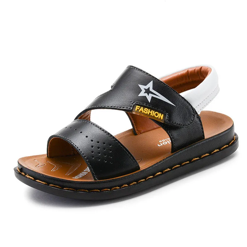 

Kids Open Toe Sandals Summer Outdoor Flat Breathable Children Shoes Cut Out Lightweight Kids Sandals High Quality AA60119