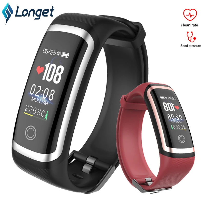 

Longet Smart Band M4 Heart Rate Monitor Waterproof Fitness Tracker Watch Blood Pressure Bluetooth Smart Bracelet for iPhone New