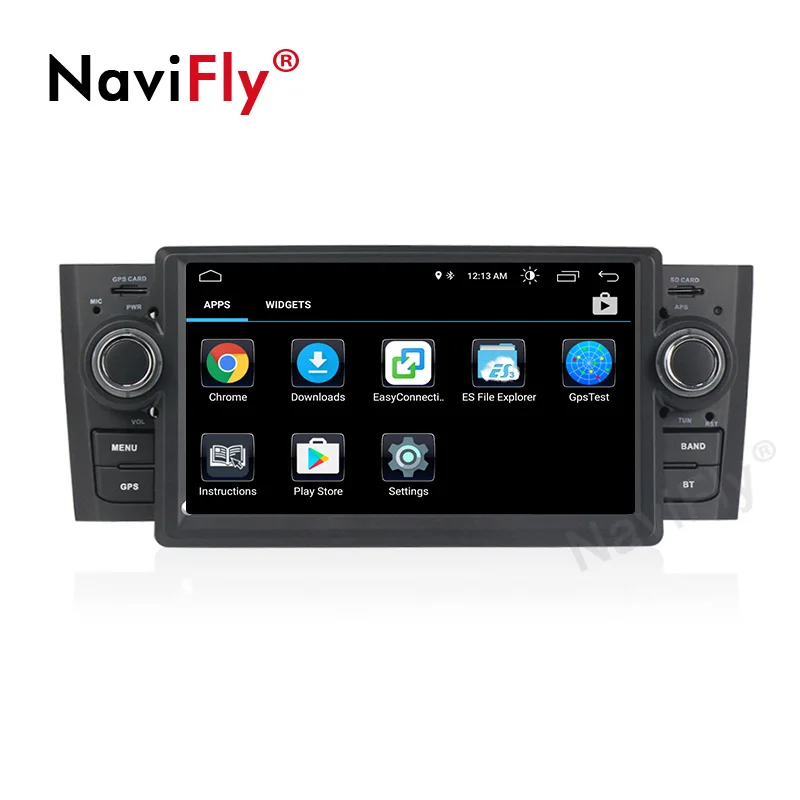 Sale Navifly Car DVD GPS Android 8.1 Car Radio 1 Din Multimedia Player Navigation For Fiat/Grande/Punto/Linea 2007-2012 Radio FM SWC 2