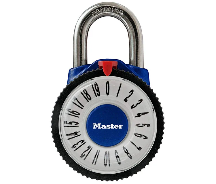 Master Lock Wide Combination Dial Padlock with Aluminum Cover Password Smart for Lock Carousel gym locker lock New style (2)