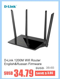 D-Link DIR-809 домашней беспроводной маршрутизатор английский прошивки dlink 2.4 г/5 ГГц 750Mbs три антенна маршрутизатор скидка