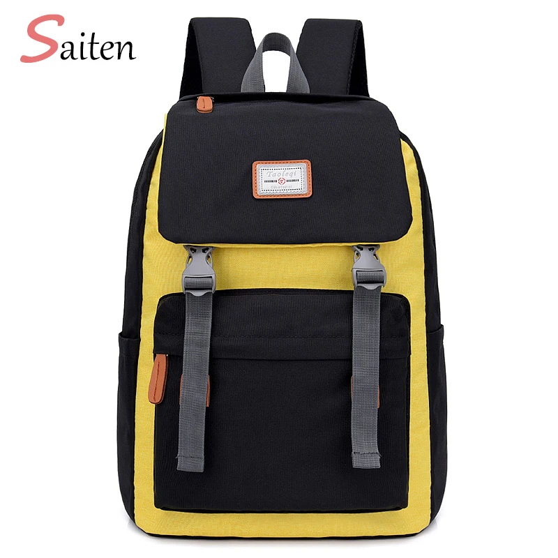 

New High Quality High Capacity Preppy Style Nylon Women Backpack School Bags For Teenagers Girls Backpacks Mochilas Feminina