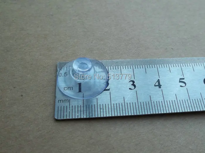 50pcs/lot 2cm Transparent plastic sucker coffee table glass gasket toy gift suction cup Mushroom head sucker diameter