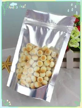 

15cm*22cm+4CM,100pcs zip lock Seal aluminum foil bag,wholesae free shipping