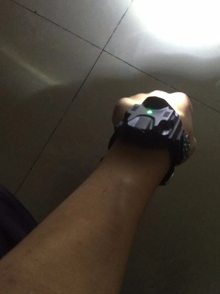 HY wrist light watch flashlight compass waterproof black built-in battery tactical | Лампы и освещение