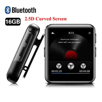 

Portable Bluetooth MP3 Player Clip Music Player Touch Screen HiFi Metal Audio Player with FM Radio,Voice Record