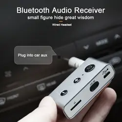 Bluetooth беспроводной аудиоресивер автомобильный 3,5 мм Aux музыкальный приемник адаптер громкой связи автомобильный комплект