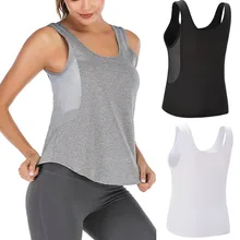 Для женщин гимнастическая майка летняя майка без рукавов для йоги быстросохнущая сетка спортивный жилет Фитнес одежда без рукавов Футболка для тренировок Спортивная одежда для бега