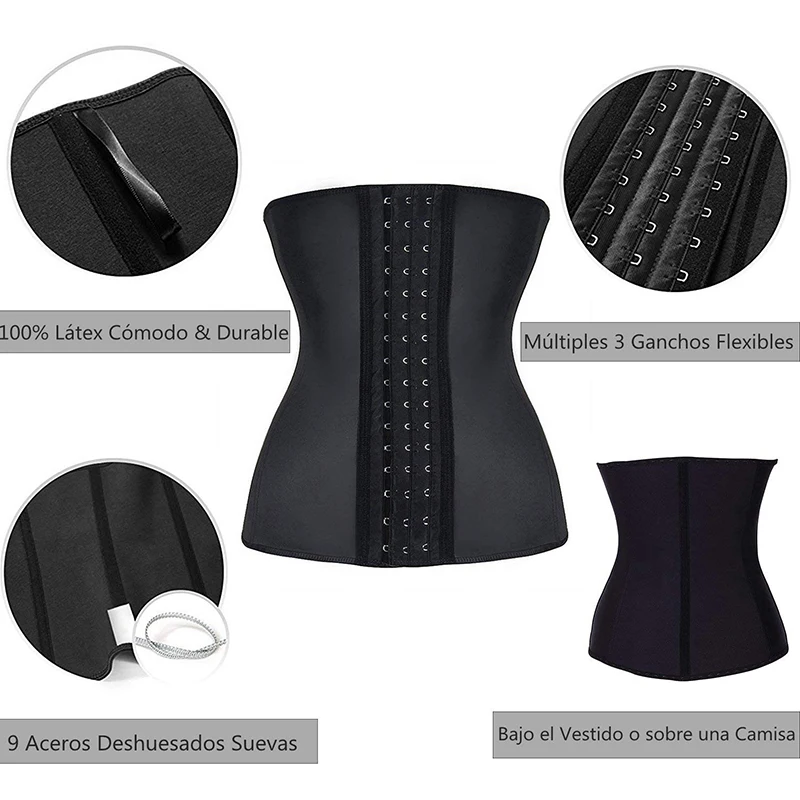 Shapewear Corset Waist Support Fitness Cincher Bustiers Slimming Belt Body Shaper Woman Lady Steel Bone Shapers Girdles Bodysuit (4)