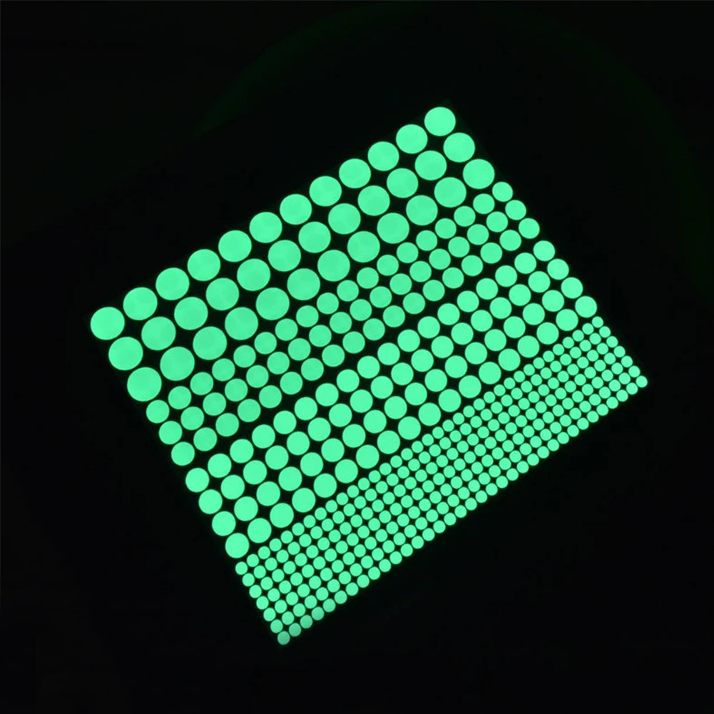 

407 pcs Round Dot Wall Stickers Glow In The Dark Star Wall Stickers Luminous Kids Room Decor