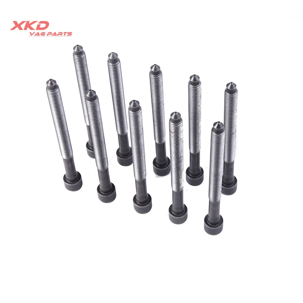 20* Cylinder head Bolts M10X115X85cm Set Fit For VW Golf Jetta Passat Audi Q3 TT 1.8T 2.0T WHT