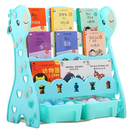  Children bookshelf simple bookshelf landing shelf Baby magazine shelf student bookcase kindergarten