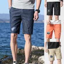 Новые шорты Для мужчин летний отдых камуфляж патч всплеск чернил Краски Точка Печать Короткие штаны Костюмы Spodenki шорты мужские