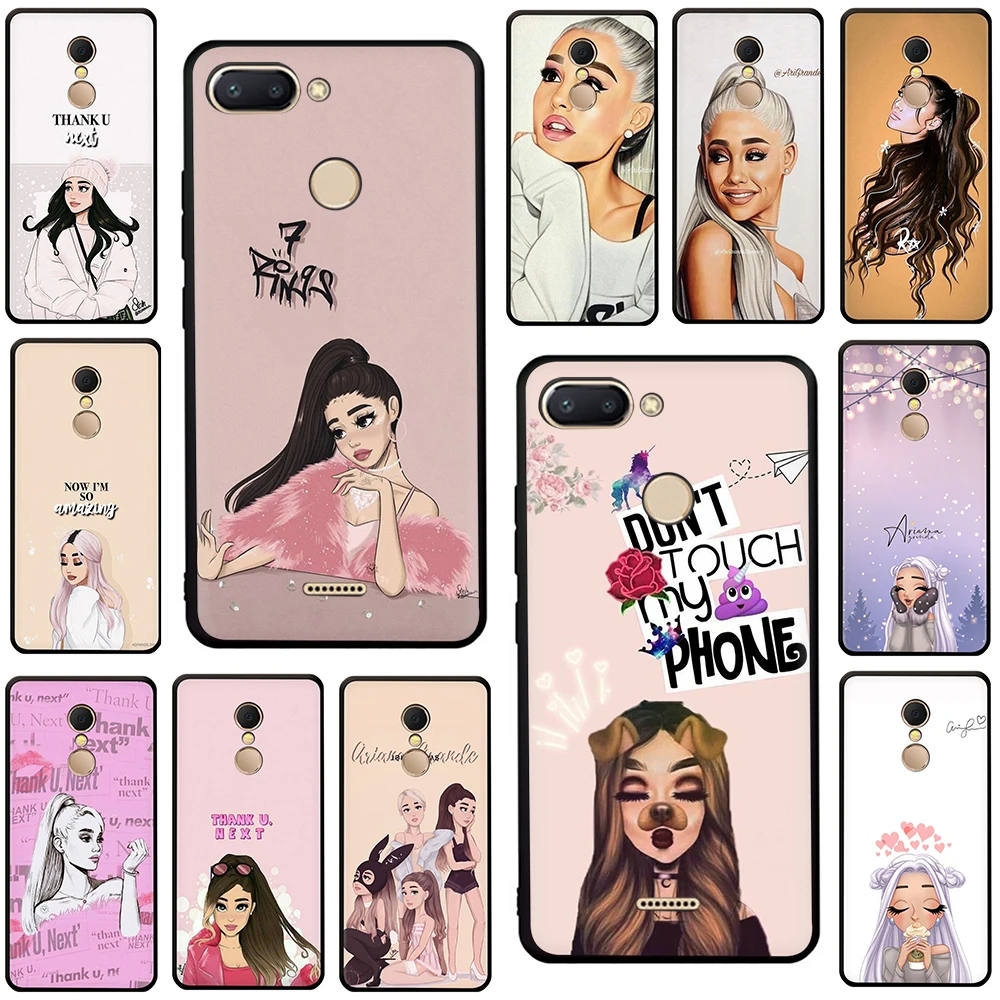 

beautiful gril ariana grande TPU Soft Silicone Case Cover For Redmi 4A X 5 6 A Note 5 6 7 Pro