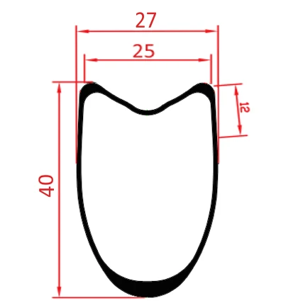 40mm carbon rim